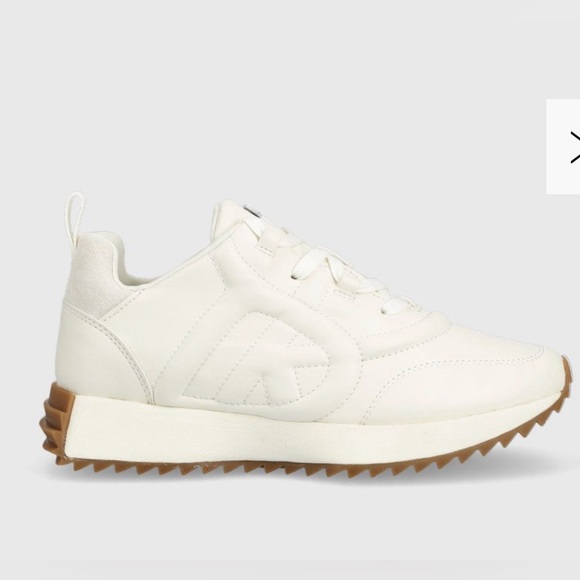 DKNY woman cream/ white sneakers, size 5.5 NWOT - Picture 3 of 12